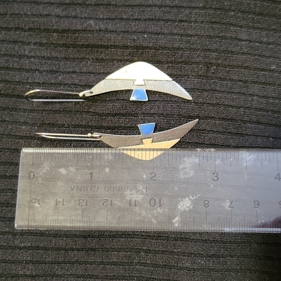 925 Sterling silver fish earrings - Picture 3 of 3